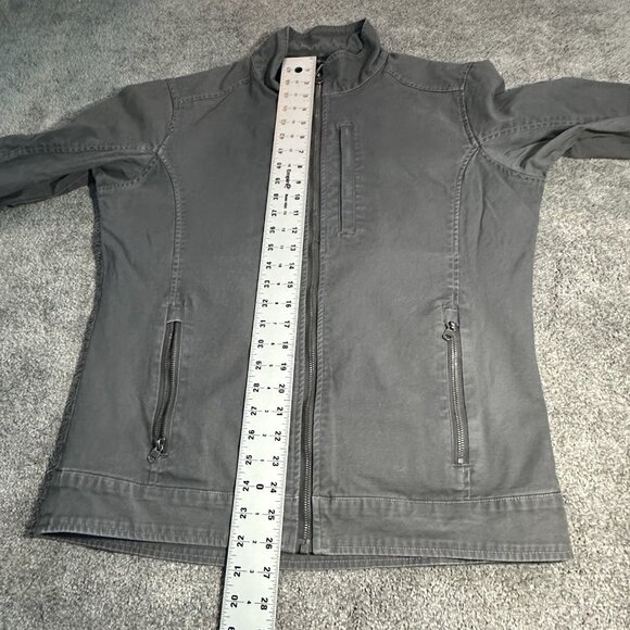 Kuhl Double Kross Jacket Mens M Medium Gray Lightweight Hiking Canvas Faded - Picture 14 of 16